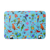 Toucan Flamingo and Arara Seamless Birds Pattern Badmat (Voorkant)