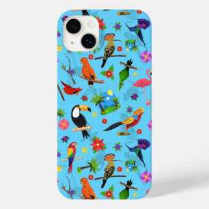 Toucan Flamingo and Arara Seamless Birds Pattern Case-Mate iPhone 14 Plus Hoesje