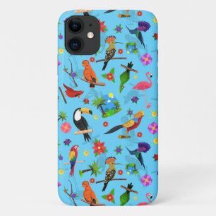 Toucan Flamingo and Arara Seamless Birds Pattern Case-Mate iPhone Case