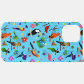 Toucan Flamingo and Arara Seamless Birds Pattern Case-Mate iPhone Case (Achterkant (horizontaal))