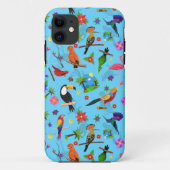 Toucan Flamingo and Arara Seamless Birds Pattern Case-Mate iPhone Case (Achterkant)
