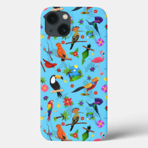 Toucan Flamingo and Arara Seamless Birds Pattern Case-Mate iPhone Case
