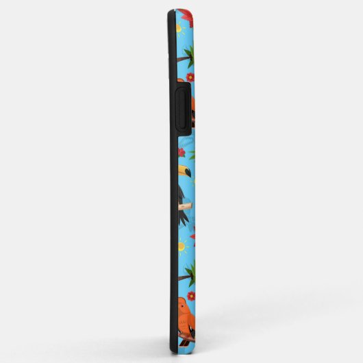 Toucan Flamingo and Arara Seamless Birds Pattern Case-Mate iPhone Case (Achterkant/rechts)