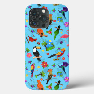 Toucan Flamingo and Arara Seamless Birds Pattern Case-Mate iPhone Case