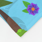 Toucan Flamingo and Arara Seamless Birds Pattern Fleece Deken (Hoek)