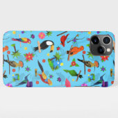 Toucan Flamingo and Arara Seamless Birds Pattern iPhone Hoesje (Achterkant horizontaal)