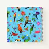 Toucan Flamingo and Arara Seamless Birds Pattern Notitieboek (Achterkant)