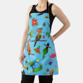 Toucan Flamingo and Arara Seamless Birds Pattern Schort (Insitu)