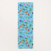 Toucan Flamingo and Arara Seamless Birds Pattern Yogamat (Achterkant)