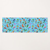 Toucan Flamingo and Arara Seamless Birds Pattern Yogamat (Voorkant (horizontaal))