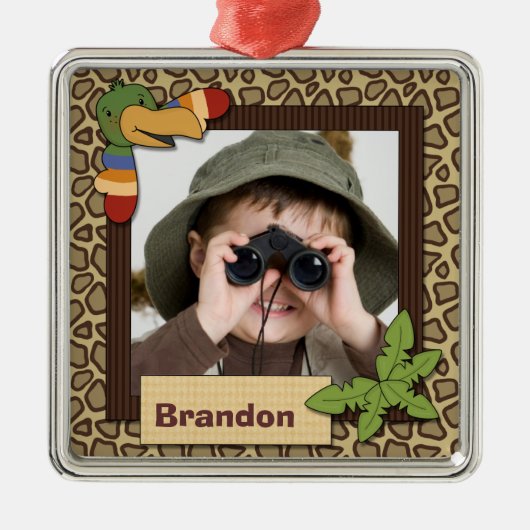 Toucan gepersonaliseerd foto Keepsake Ornament (Voorkant)