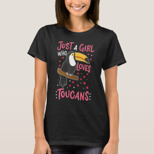 Toucan gewoon een meisje die houdt van Toucans vog T-shirt