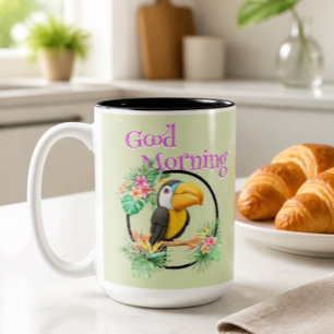 Toucan Goedemorgen Tweekleurige Koffiemok