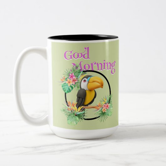 Toucan Good Morning Tweekleurige Koffiemok (Links)