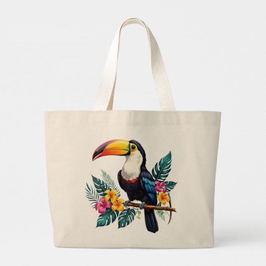 toucan grote tote bag (Achterkant)
