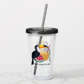 Toucan Illustrator-tumblers Acryl Drinkbeker (Achterkant)