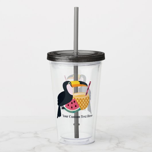 Toucan Illustrator-tumblers Acryl Drinkbeker (Voorkant)