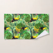 Toucan in Green Amazonia Rainforest Bad Handdoek (Handdoek)