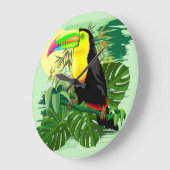 Toucan in Green Amazonia Rainforest Grote Klok (Hoek)