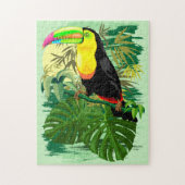 Toucan in Green Amazonia Rainforest Legpuzzel (Verticaal)