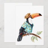 Toucan in Hawaiian shirt Bedankkaart (Voorkant / Achterkant)