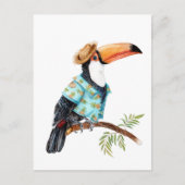 Toucan in Hawaiian shirt Briefkaart (Voorkant)