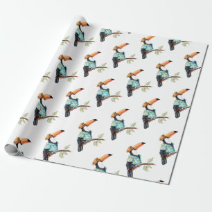 Toucan in Hawaiian shirt Cadeaupapier