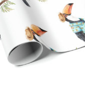 Toucan in Hawaiian shirt Cadeaupapier (Rol Hoek)