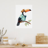 Toucan in Hawaiian shirt Poster (Keuken)