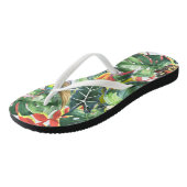 Toucan in het oerwoud teenslippers (Schuin)
