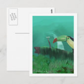 Toucan in het regenwoud briefkaart (Voorkant / Achterkant)
