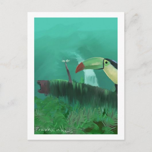 Toucan in het regenwoud briefkaart (Voorkant)