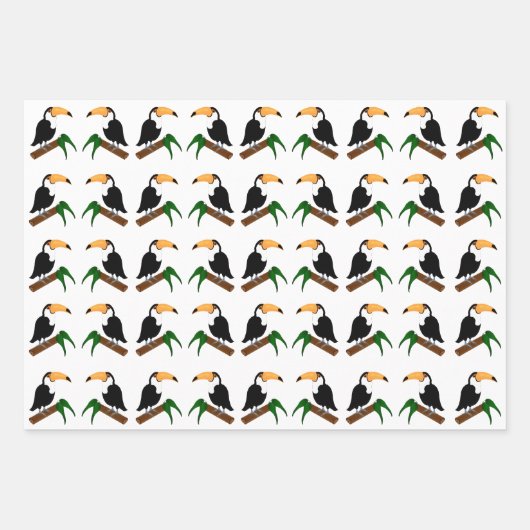 Toucan inpakpapier bladen vel (Voorkant 2)