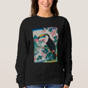 Toucan Japanse Kunst Kyosai Vintage Japan Kunstwer Trui