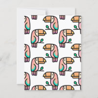 toucan jungle vogel pastel regenboog cartoon patro