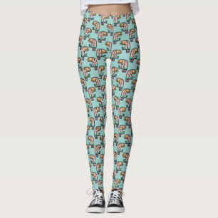 toucan jungle vogel pastel regenboog cartoon patro leggings