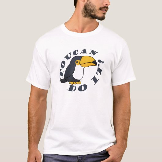 Toucan kan het - Grappige papegaai T-shirt (Voorkant)