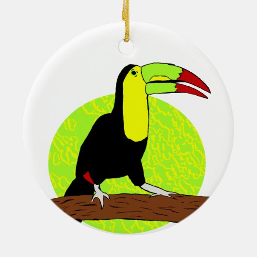 Toucan Keramisch Ornament (Achterkant)