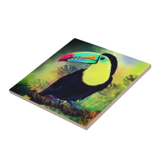 Toucan Keramische Tegels Tegeltje (Zijkant)