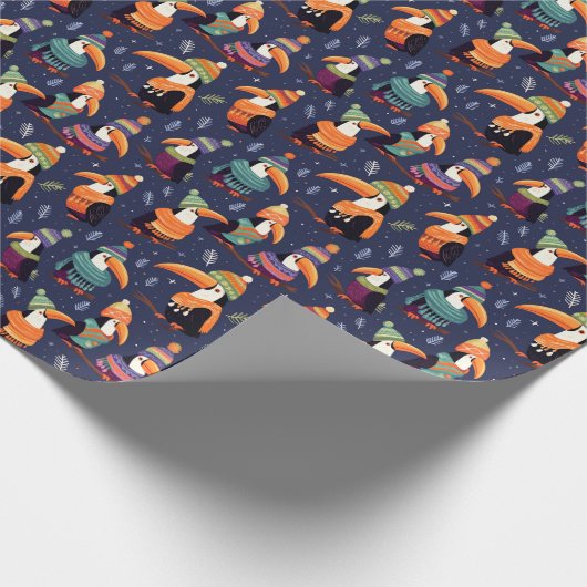 Toucan kerst inpakpapier (Hoek)