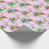 Toucan Kerstmis Cadeaupapier (Hoek)