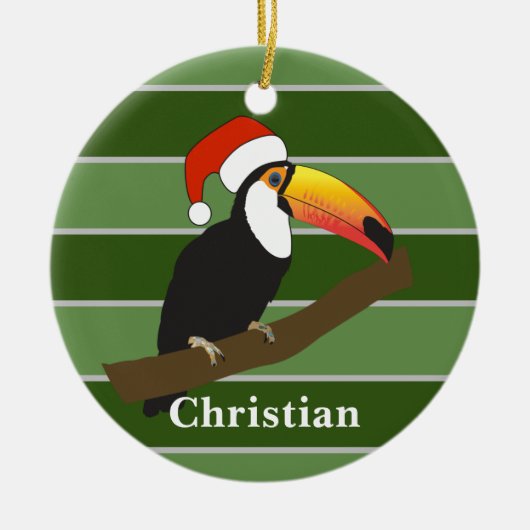 Toucan - Kerstmis Speciaal Keramisch Ornament (Voorkant)