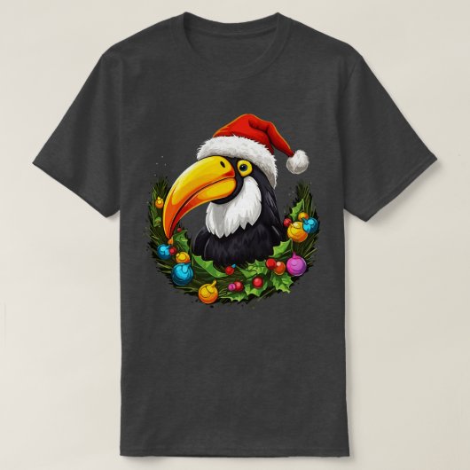 Toucan Kerstmis T-shirt (Design voorkant)
