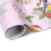 Toucan kerstpatroon cadeaupapier (Rol Hoek)