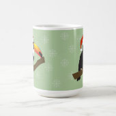 Toucan Kerstsneeuwvlokken Koffiemok (Center)