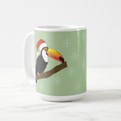 Toucan Kerstsneeuwvlokken Koffiemok (Voorkant links)