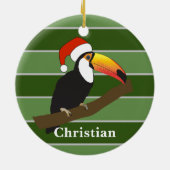 Toucan - Kerstspecial Keramisch Ornament (Achterkant)