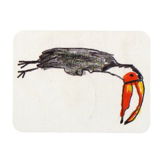Toucan Kinder kunstmagneet Magneet (Horizontaal)