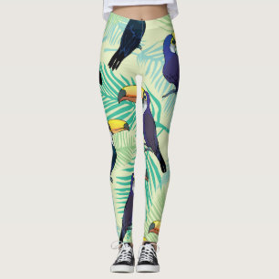 Toucan , kleurrijke illustratie. leggings