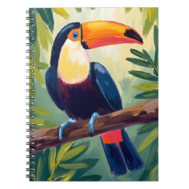 Toucan Kleurrijke Tropische Vogel Waterverf Notitieboek